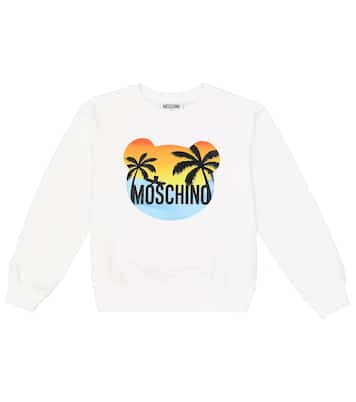 Printed cotton-blend sweatshirt | Moschino Kids
