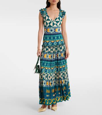 Robe longue Pimento en coton mélangé | La DoubleJ