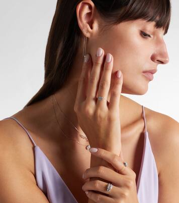 Ring Floating aus 18kt Weißgold mit Diamant | Persée