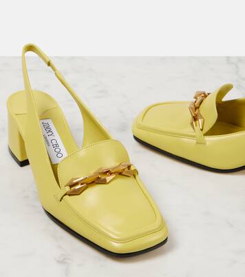 Diamond Tilda 45 leather slingback pumps | Jimmy Choo