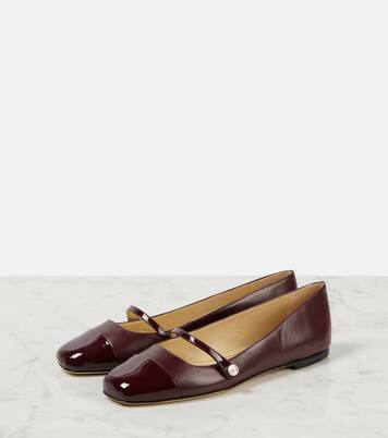 Elisa leather Mary Jane flats | Jimmy Choo