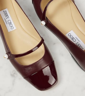 Elisa leather Mary Jane flats | Jimmy Choo