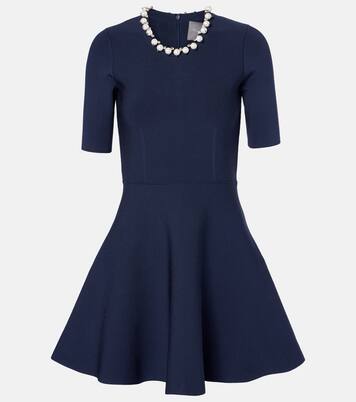 Abito corto con perle bijoux | Monique Lhuillier