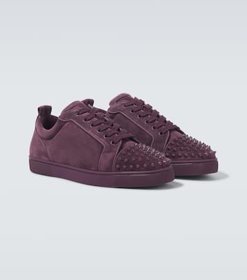Louis Junior Spikes suede sneakers | Christian Louboutin