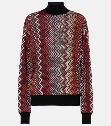 Rollkragenpullover aus Häkelstrick | Missoni