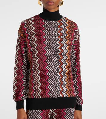 Rollkragenpullover aus Häkelstrick | Missoni