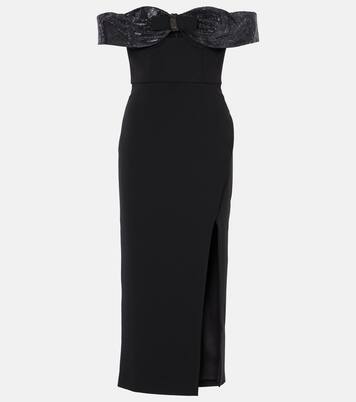 Robe midi à ornements | Self-Portrait