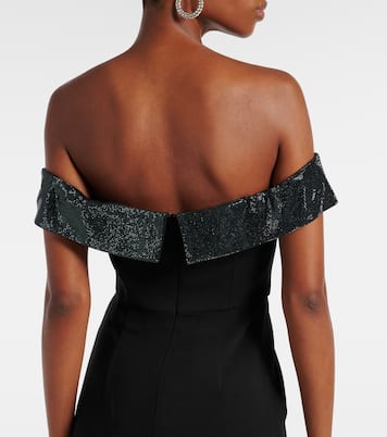 Robe midi à ornements | Self-Portrait