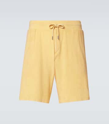 Faustino cotton and linen-blend terry shorts | Frescobol Carioca