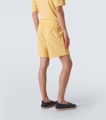Faustino cotton and linen-blend terry shorts | Frescobol Carioca