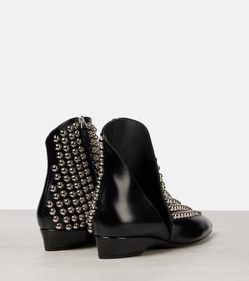 Verzierte Ankle Boots aus Leder | Alaïa