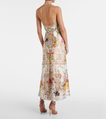 Robe longue en soie | Camilla
