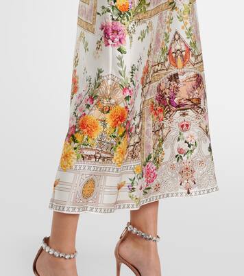 Robe longue en soie | Camilla