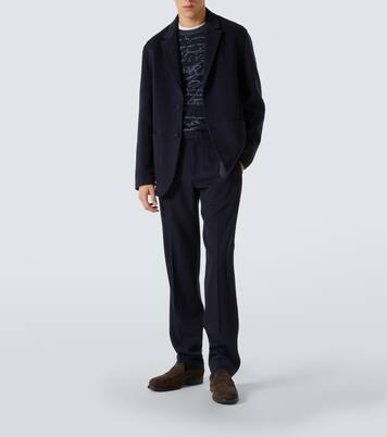Blazer Scritto de lana y cachemir reversible | Berluti