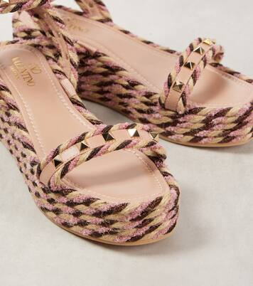 Sandali espadrillas Rockstud Torchon | Valentino Garavani