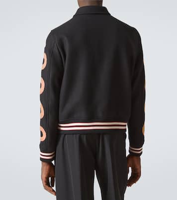 Amiri Snake Bones wool-blend varsity jacket | Amiri