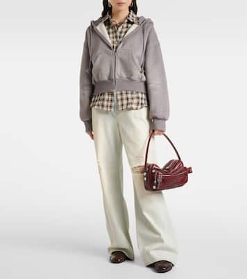 Camero croc-effect leather shoulder bag | Acne Studios