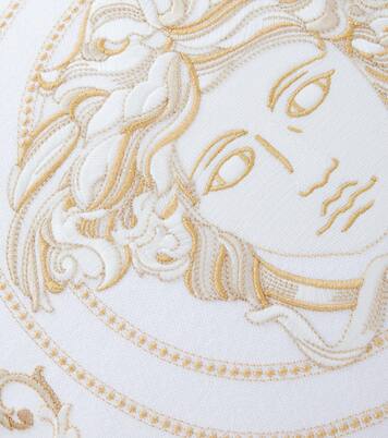 Medusa Gala embroidered cushion | Versace Home