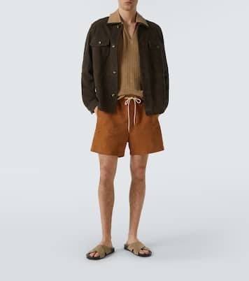 Hemdjacke Ravi aus Veloursleder | Frescobol Carioca