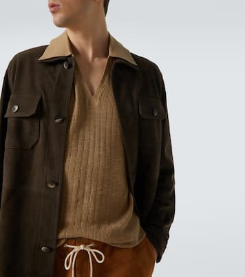 Hemdjacke Ravi aus Veloursleder | Frescobol Carioca