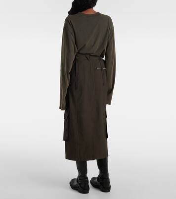 Falda midi en mezcla de algodón  | Acne Studios