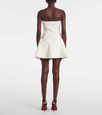 Robe Grace en cuir synthétique à fleurs | Norma Kamali