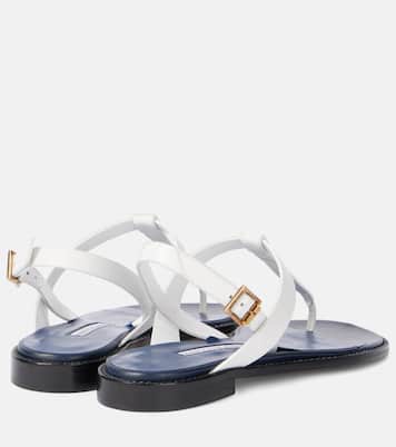 Hata leather thong sandals | Manolo Blahnik