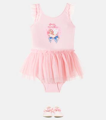 Amandine tulle-trimmed swimsuit | Konges Sløjd