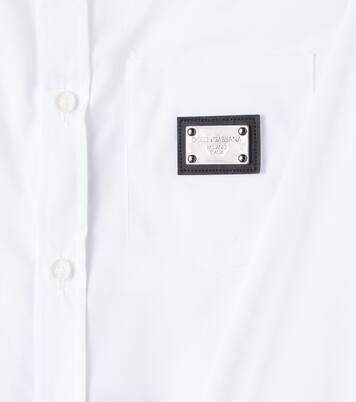 Logo cotton-blend shirt | Dolce&Gabbana Kids