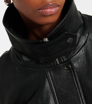 Briar leather bomber jacket | Nour Hammour