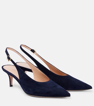 Pumps slingback Robbie 55 in suede | Gianvito Rossi