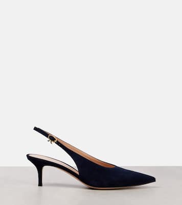 Pumps slingback Robbie 55 in suede | Gianvito Rossi