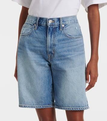 High-rise denim Bermuda shorts | Slvrlake
