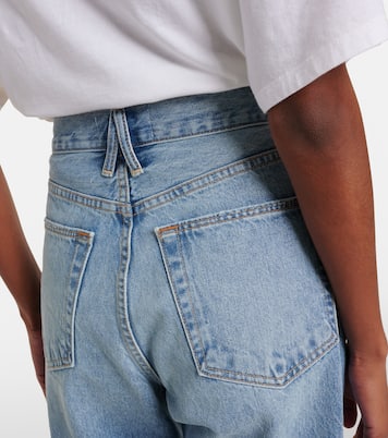 High-rise denim Bermuda shorts | Slvrlake