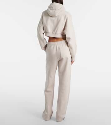 拉链短款棉质帽衫 | Entire Studios