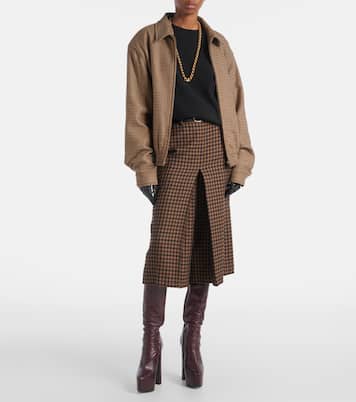 Houndstooth padded jacket | Saint Laurent