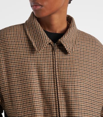 Houndstooth padded jacket | Saint Laurent