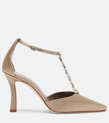 Molara embellished satin pumps | Manolo Blahnik