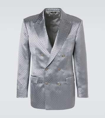 Blazer en crêpe de satin à pois | Tom Ford