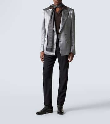 Blazer en crêpe de satin à pois | Tom Ford