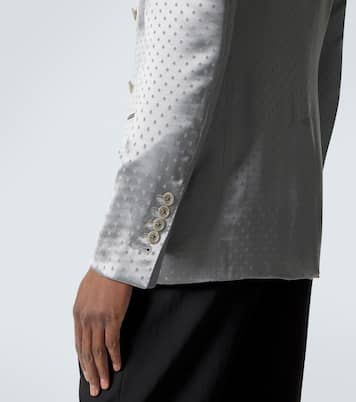 Blazer en crêpe de satin à pois | Tom Ford