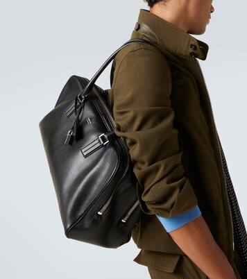 Logo leather duffel bag | Tom Ford