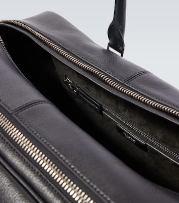 Logo leather duffel bag | Tom Ford