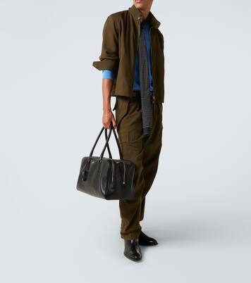 Logo leather duffel bag | Tom Ford