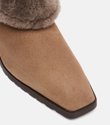 Shearling-lined suede ankle boots | Toteme