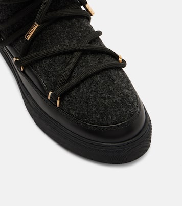 Felt leather-trimmed snow boots  | Inuikii