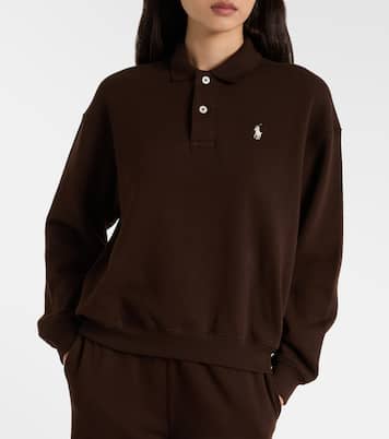 Logo cotton-blend fleece sweatshirt | Polo Ralph Lauren