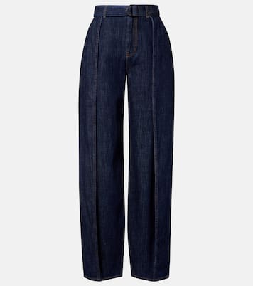 Jeans a gamba larga con cintura | Loewe