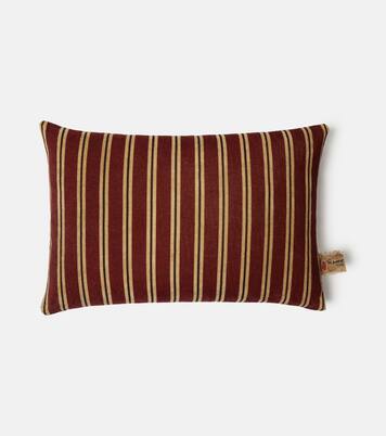 Glisente striped cotton and linen cushion | The House of Lyria