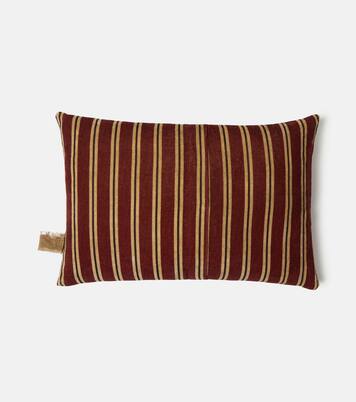 Glisente striped cotton and linen cushion | The House of Lyria